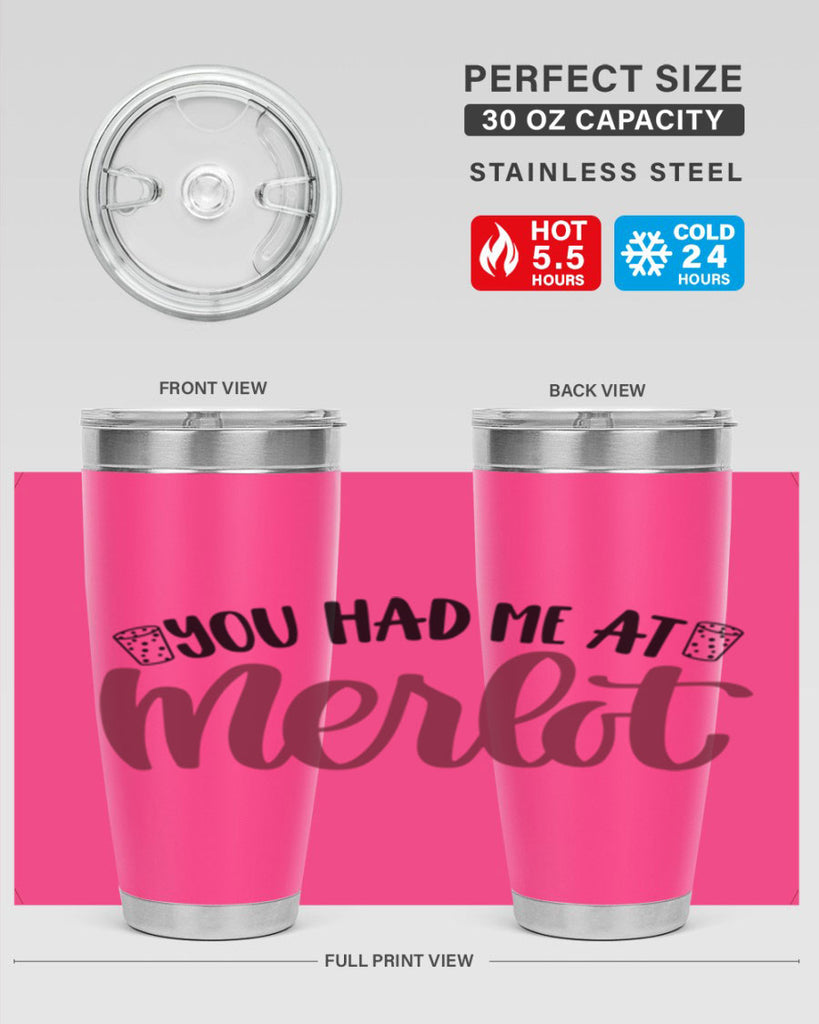 you had me at merlot 14#- wine- Tumbler