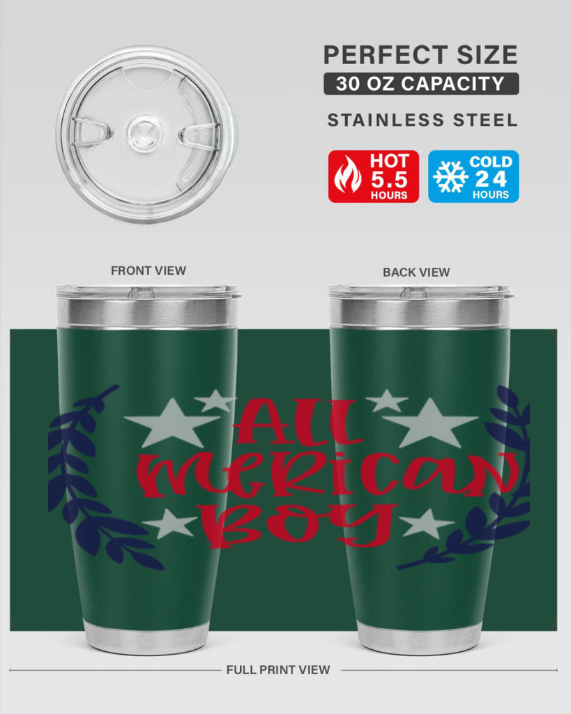 All Merican Boy Style 143#- Fourt Of July- Tumbler
