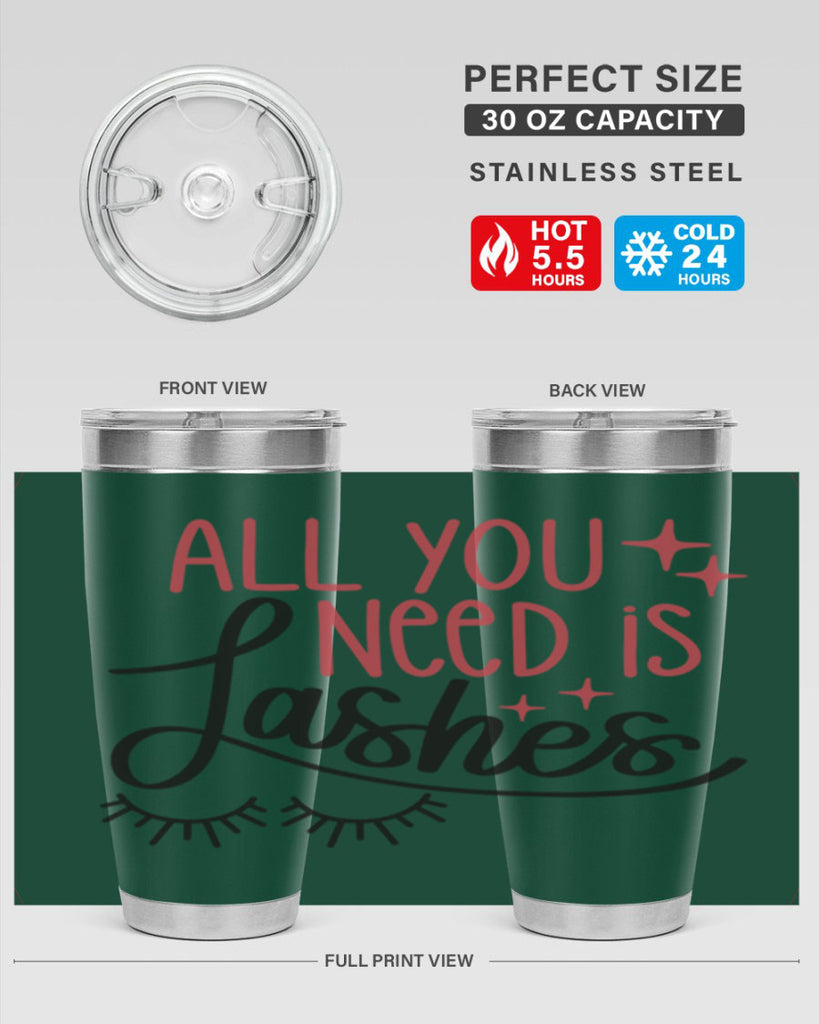 All You Need Is Lashes Style 146#- make up- Tumbler