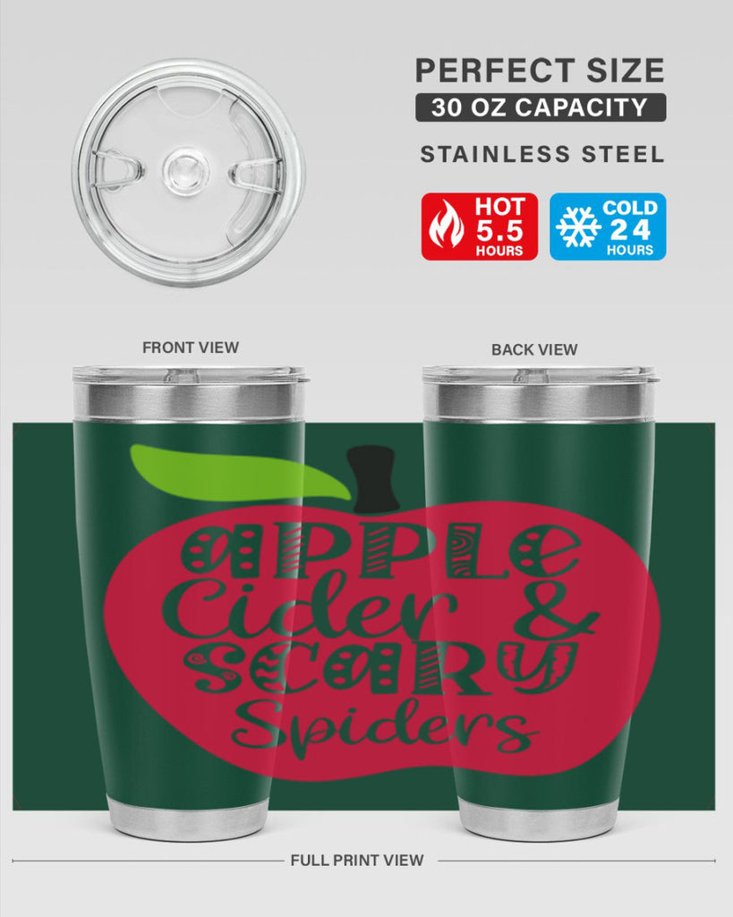 Apple Cider Scary Spiders 10#- fall- Tumbler