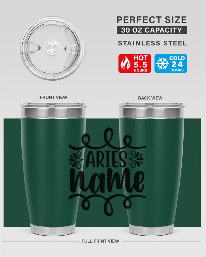 Ariesname 112#- zodiac- Tumbler