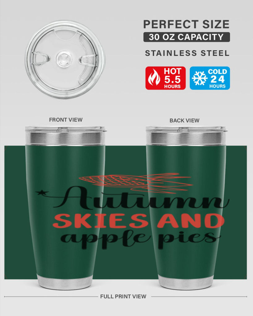 Autumn skies and apple pies 29#- fall- Tumbler