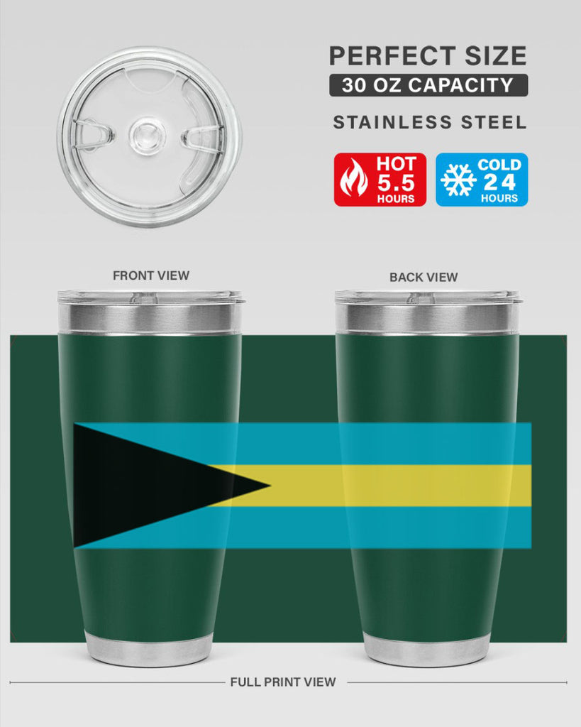 Bahamas 186#- world flags- Tumbler