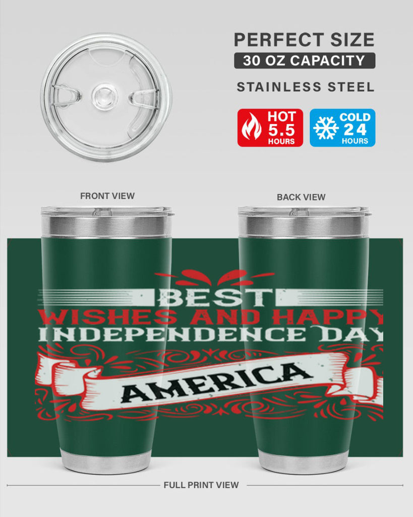 Best wishes and happy Independence Day america Style 86#- Fourt Of July- Tumbler