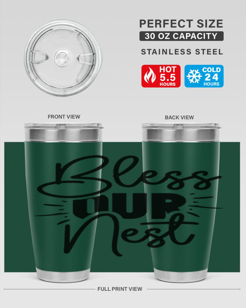 Bless Our Nest 52#- spring- Tumbler