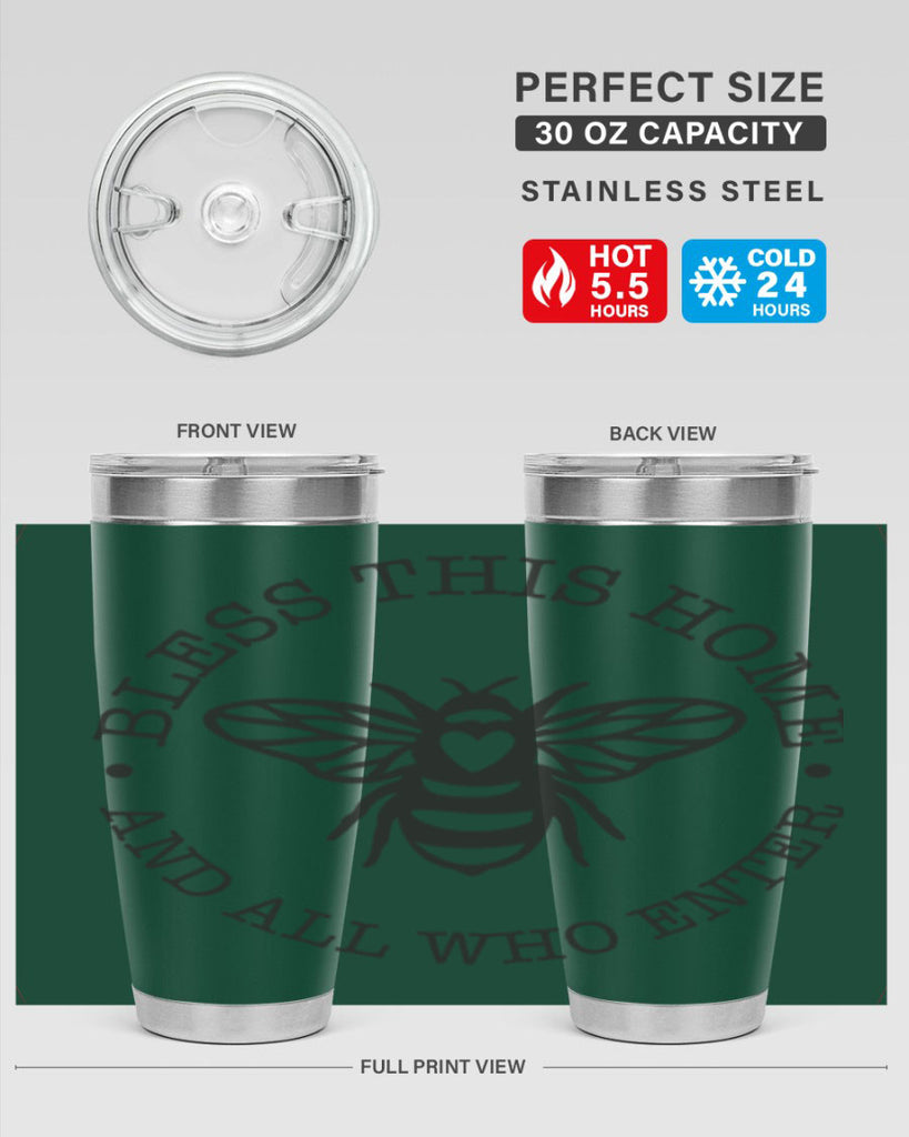 Bless this Home Bee59#- spring- Tumbler
