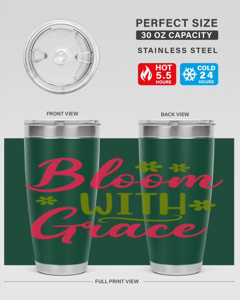 Bloom With Grace 80#- spring- Tumbler