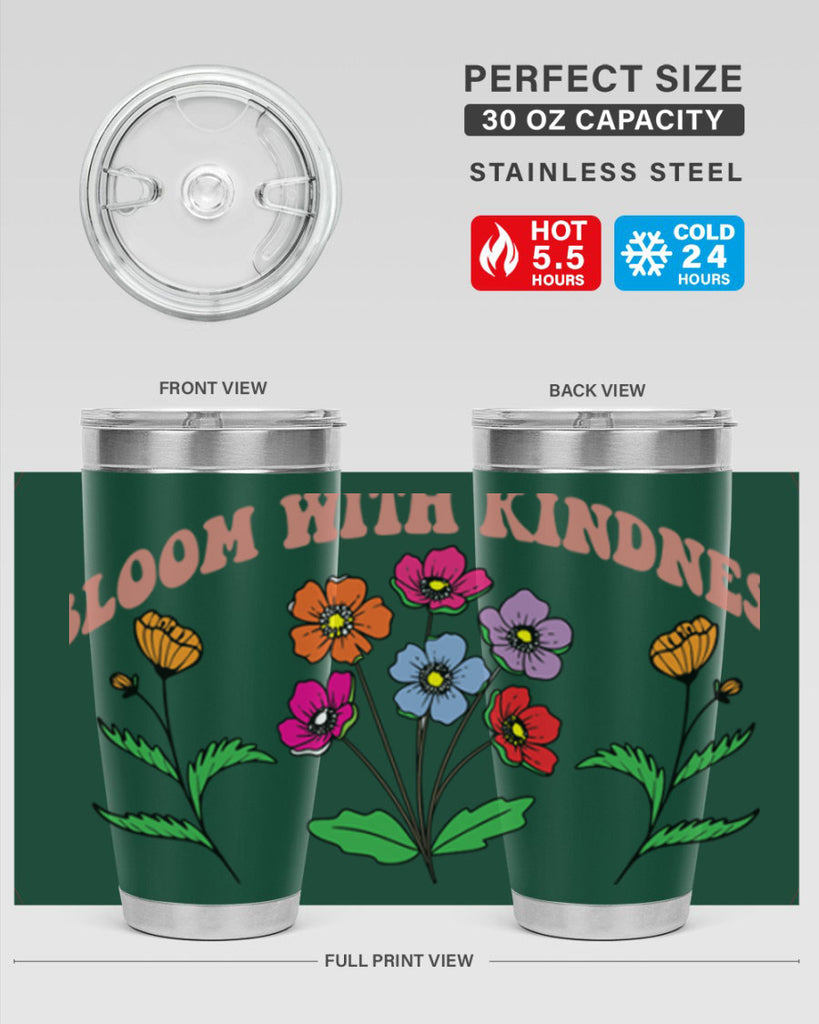 Bloom with Kindness  92#- spring- Tumbler