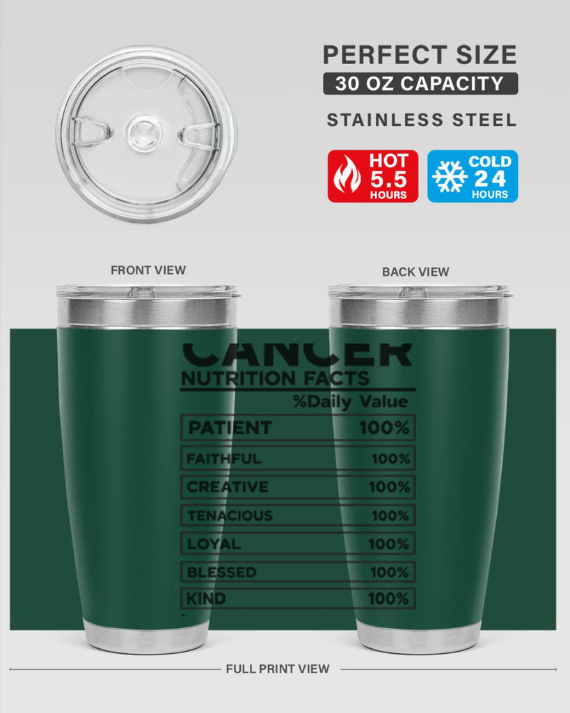 Cancer Nutrition Facts 148#- zodiac- Tumbler