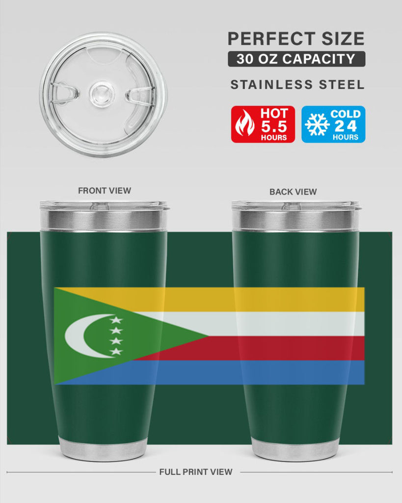 Comoros 160#- world flags- Tumbler