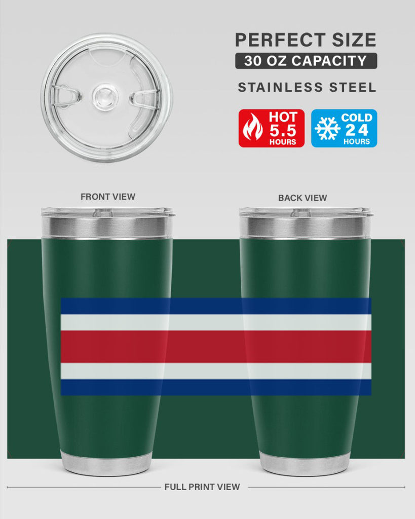 Costa Rica 157#- world flags- Tumbler