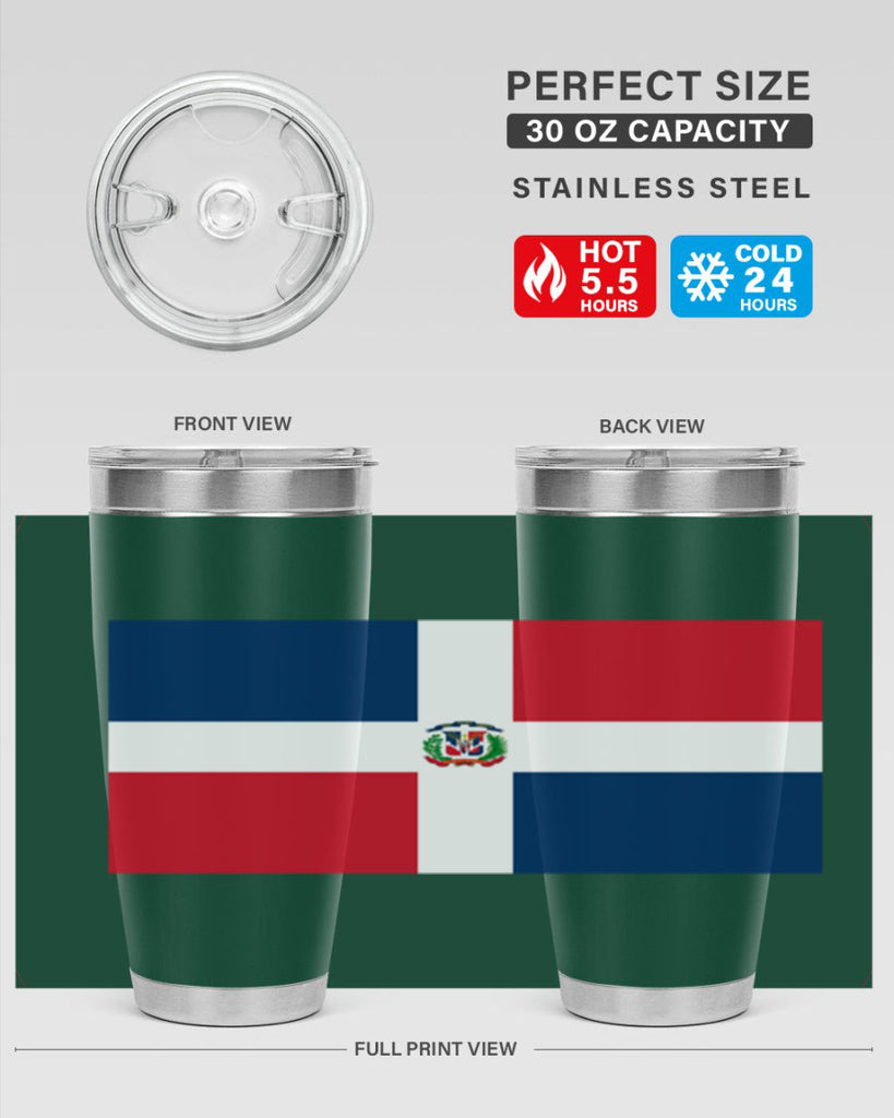Dominican Republic 148#- world flags- Tumbler