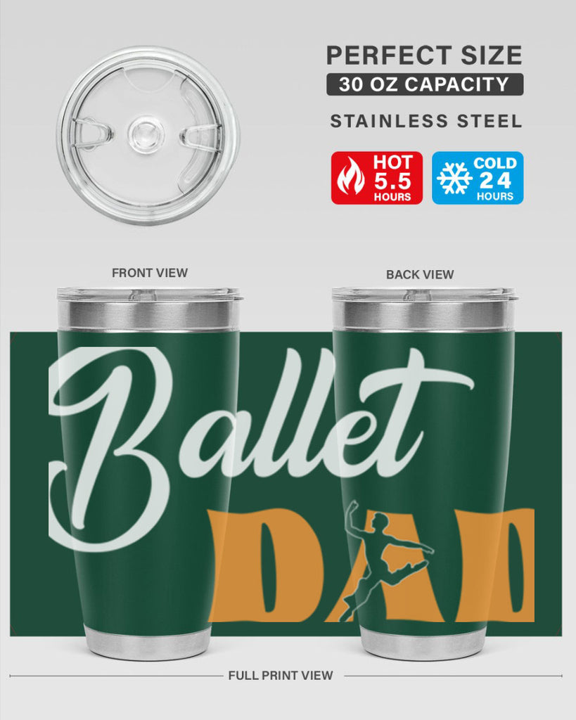 Fitted Dance Dad Ballet SVG Ballet 39#- ballet- Tumbler
