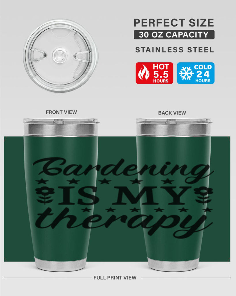 Gardening is my therapy  146#- spring- Tumbler
