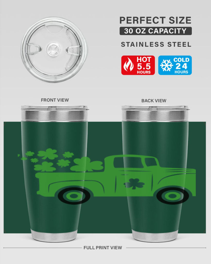 Green Truck Style 97#- St Patricks Day- Tumbler