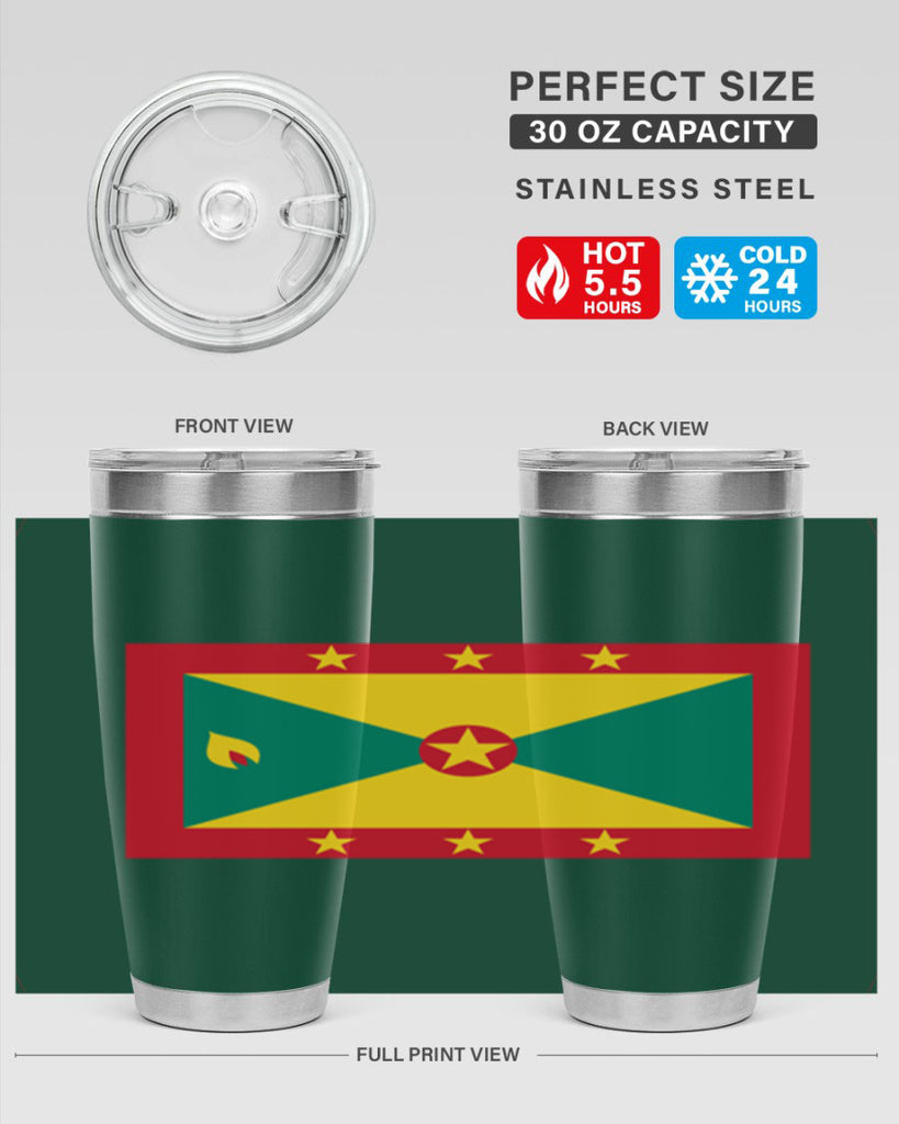 Grenada 130#- world flags- Tumbler