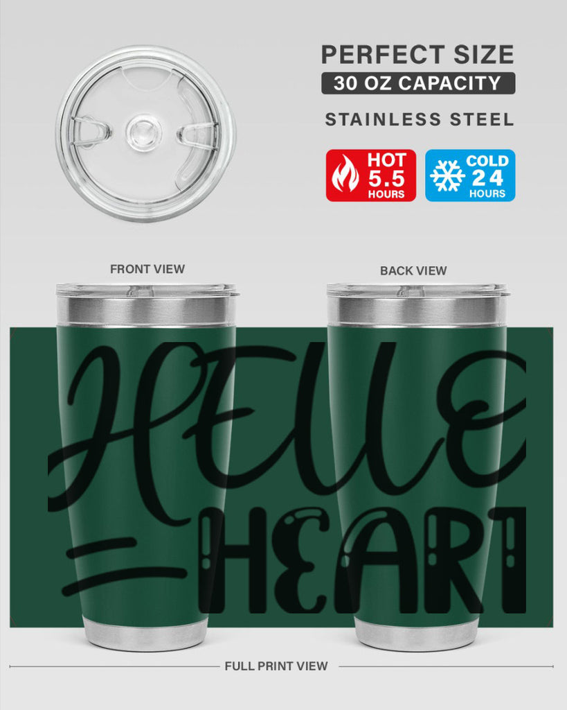 HELLO HEART  220#- spring- Tumbler