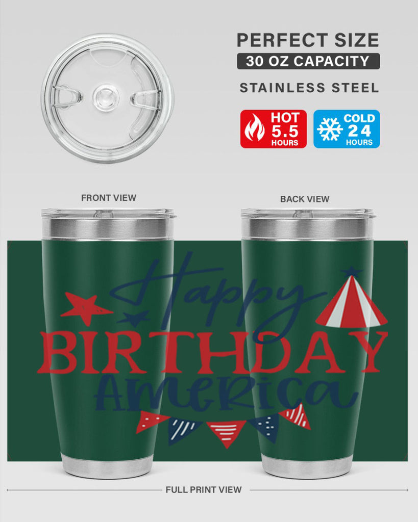 Happy Birthday america Style 30#- Fourt Of July- Tumbler