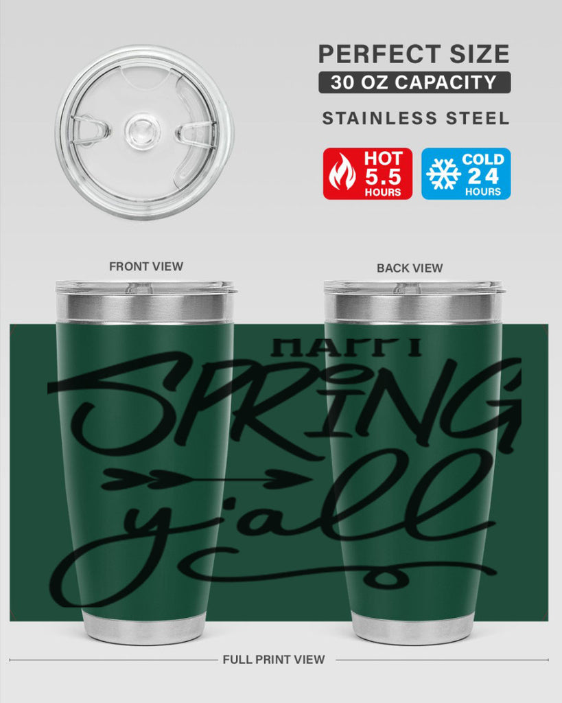 Happy Spring Y'all169#- spring- Tumbler