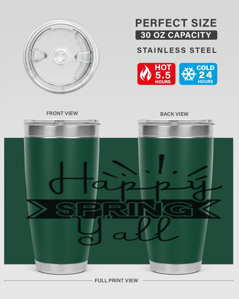 Happy Spring Yall173#- spring- Tumbler