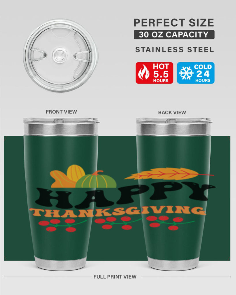Happy Thanksgiving 251#- fall- Tumbler