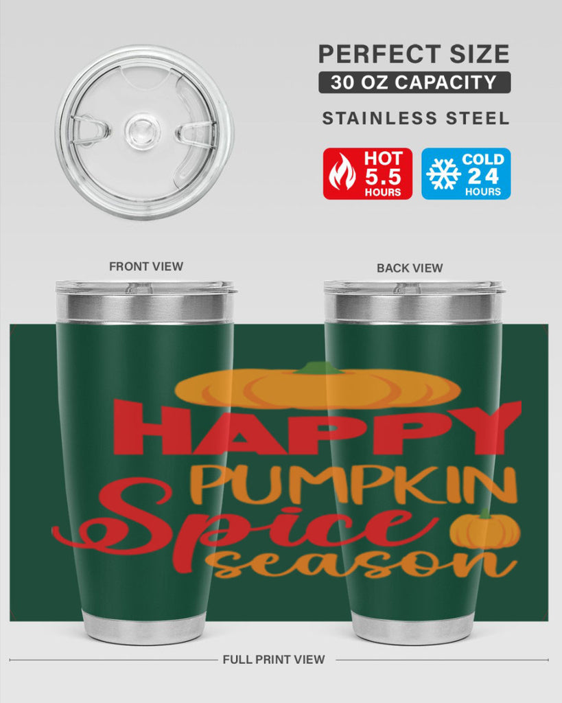 HappyPumpkinSpiceSeason 259#- fall- Tumbler