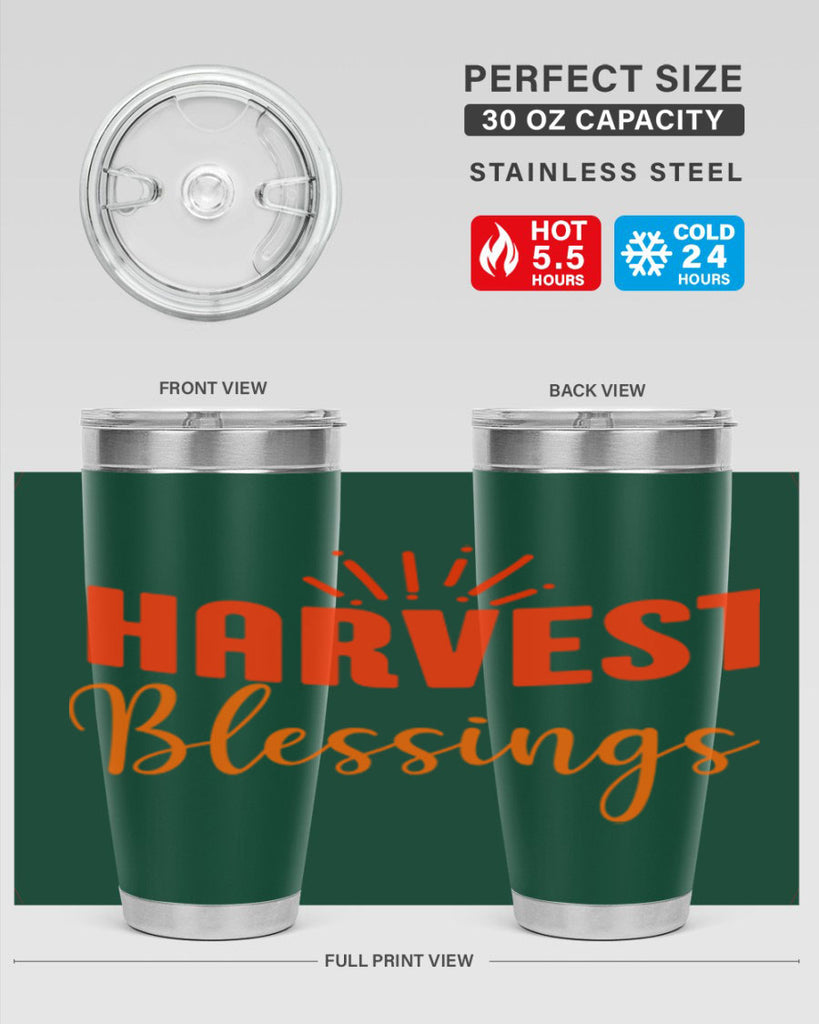 Harvest Blessings Design 264#- fall- Tumbler