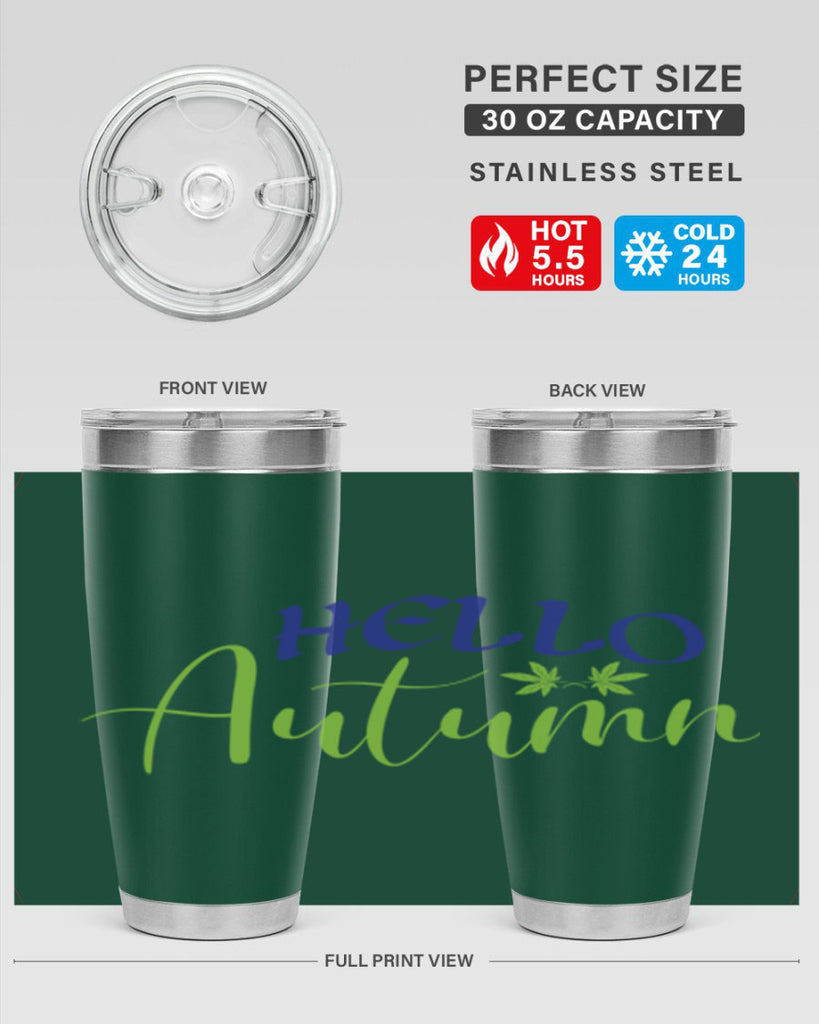Hello Autumn 271#- fall- Tumbler