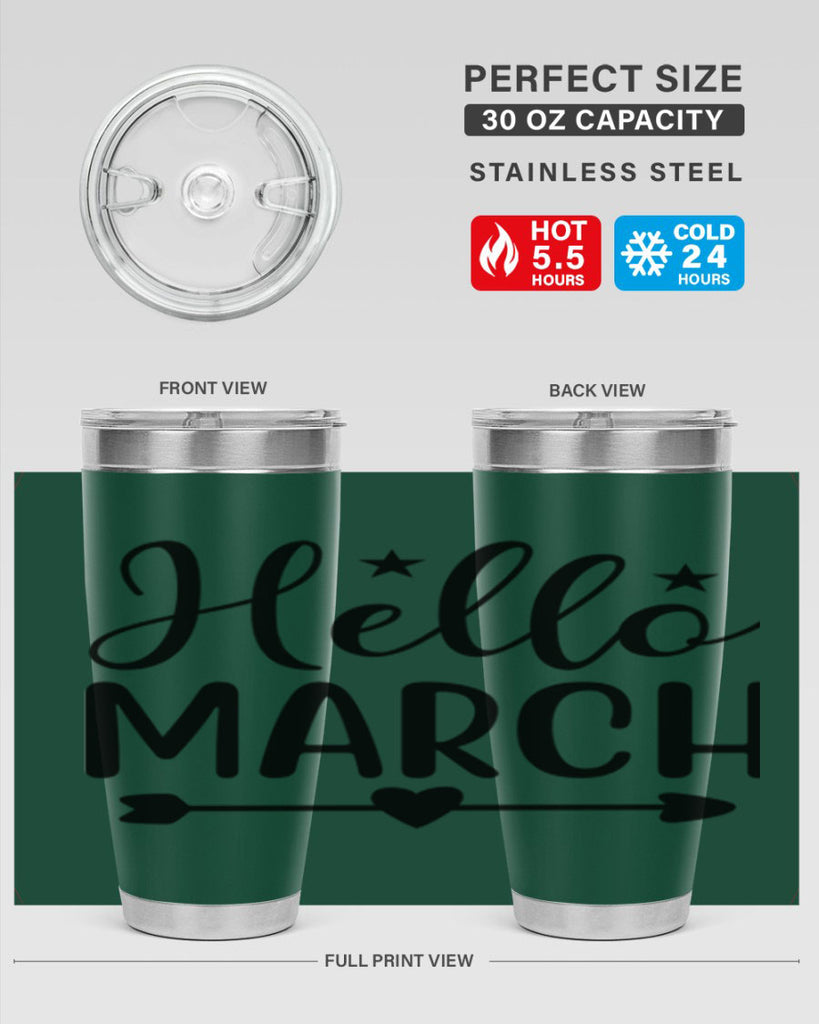 Hello March 184#- spring- Tumbler