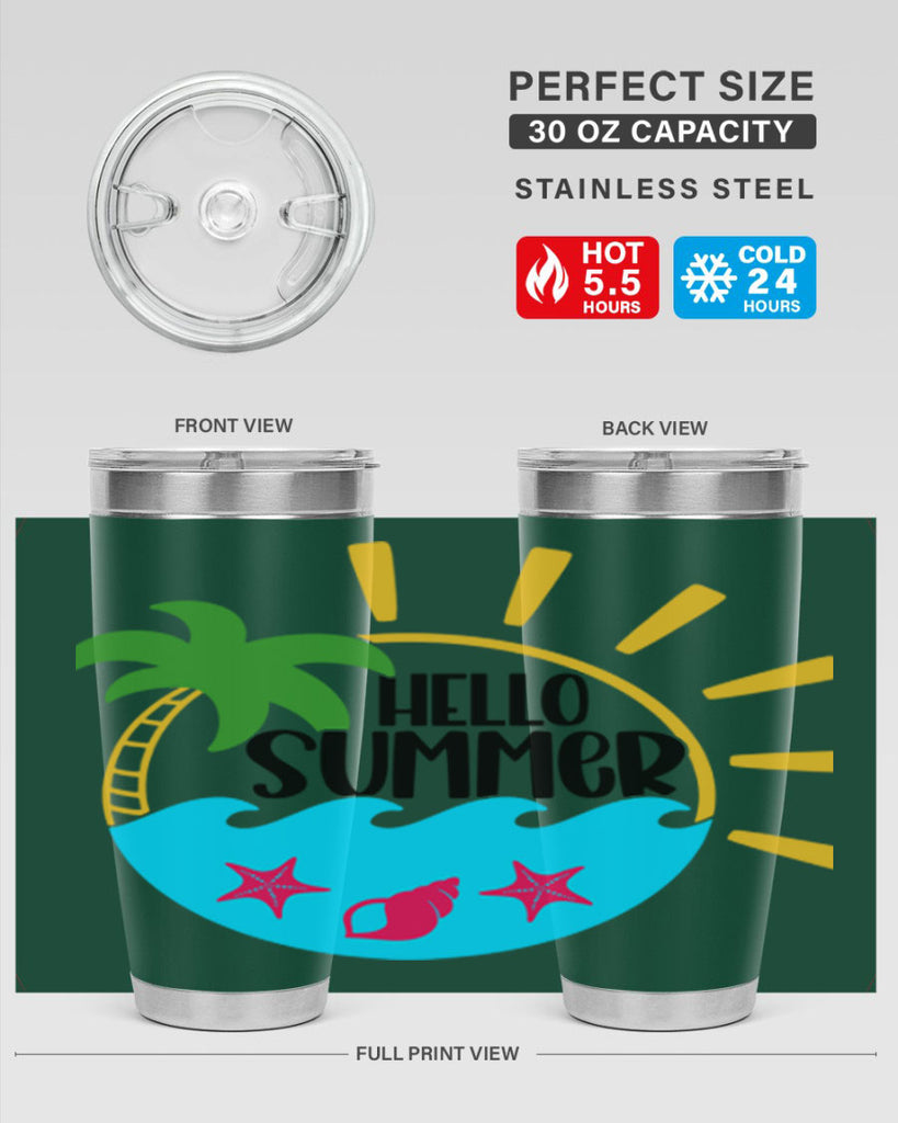 Hello Summer Style 40#- summer- Tumbler
