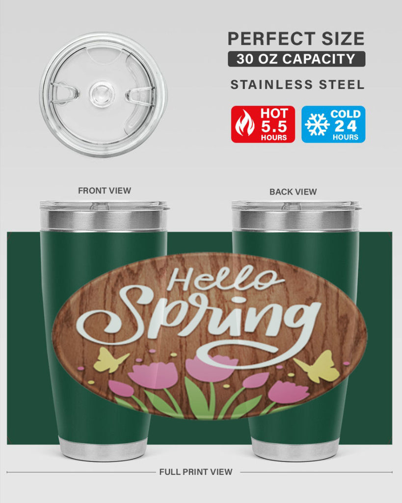 Hello spring Mockup202#- spring- Tumbler