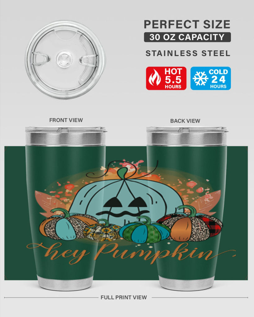 Hey Pumpkin 302#- fall- Tumbler