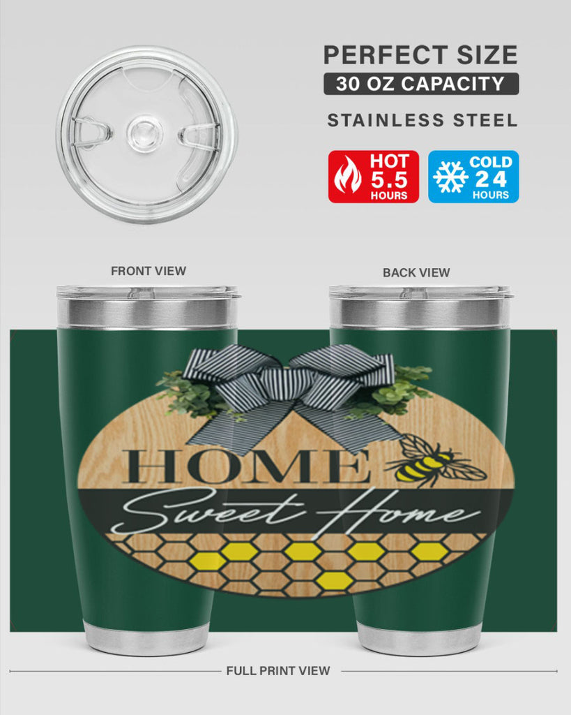 Home Sweet home bee and hive Mockup241#- spring- Tumbler