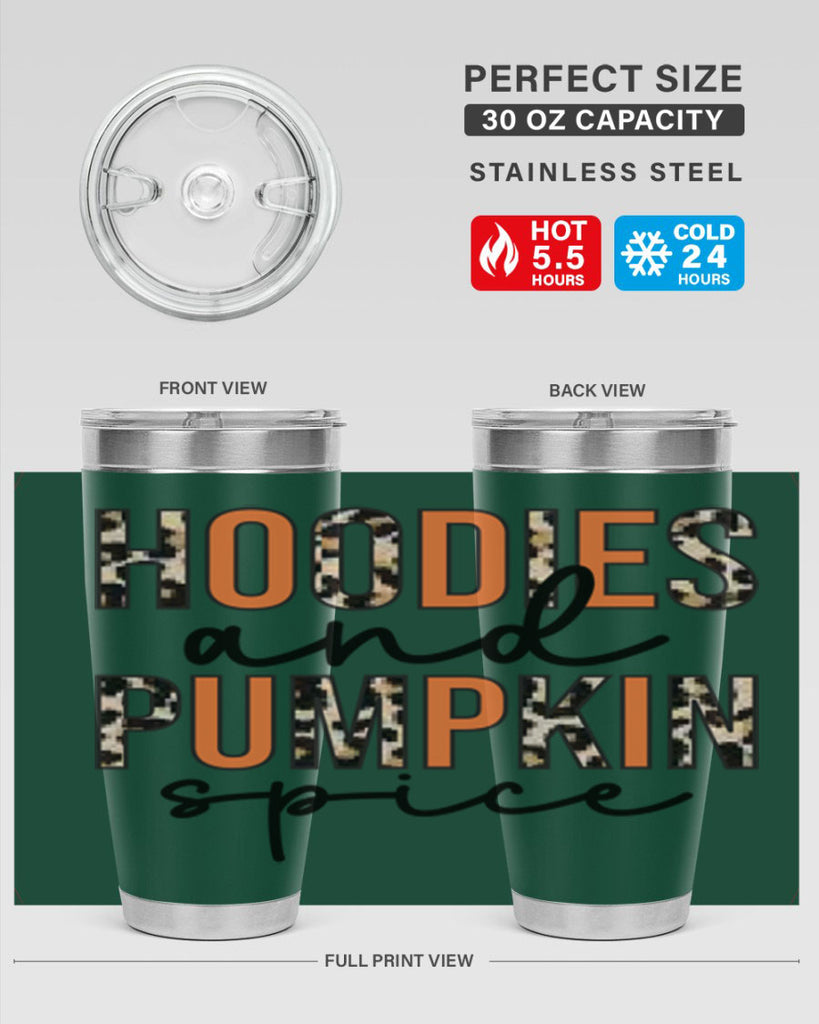 Hoodies and pumpkin spice 317#- fall- Tumbler