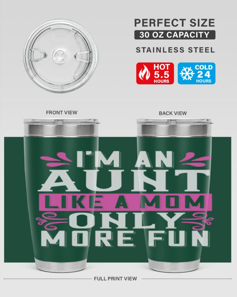 I’m an Aunt like a mom only more fun Style 42#- aunt- Tumbler