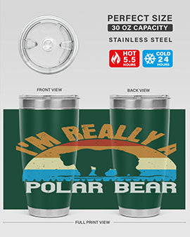 I'm Really A Polar Bear 38#- Bears- Tumbler