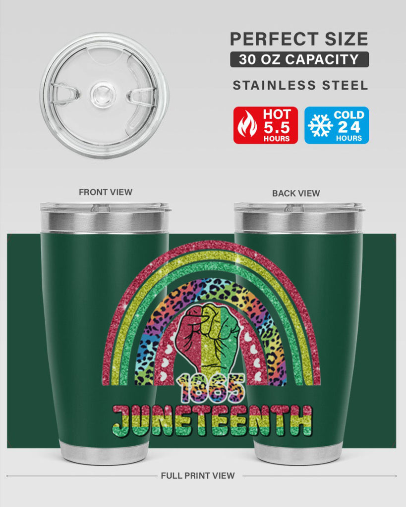 Juneteenth 1865 Rainbow 19#- Juneteenth- tumbler