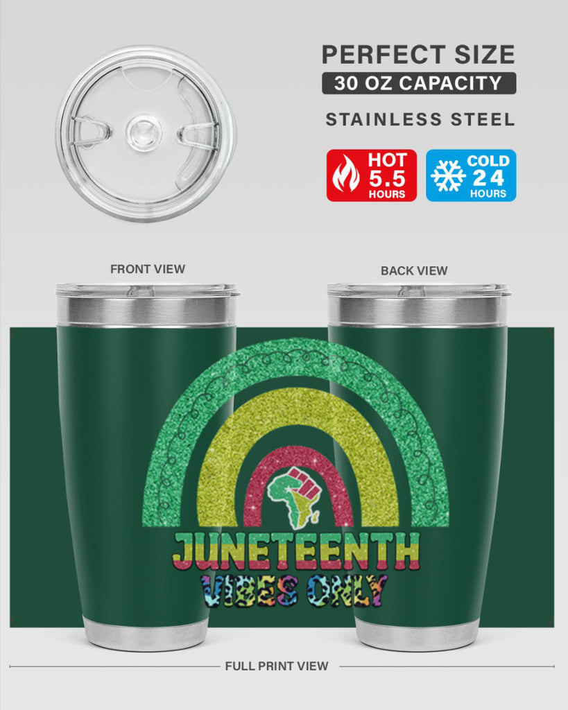 Juneteenth Vibes Only 5#- Juneteenth- tumbler