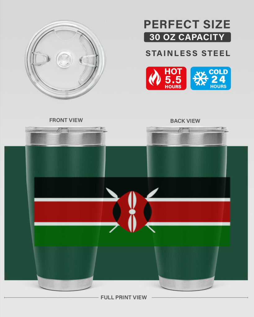 Kenya 110#- world flags- Tumbler