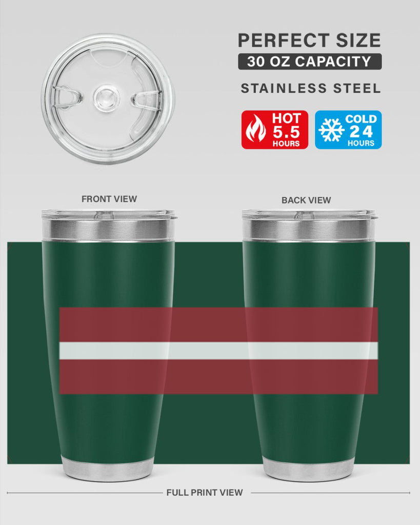 Latvia 104#- world flags- Tumbler