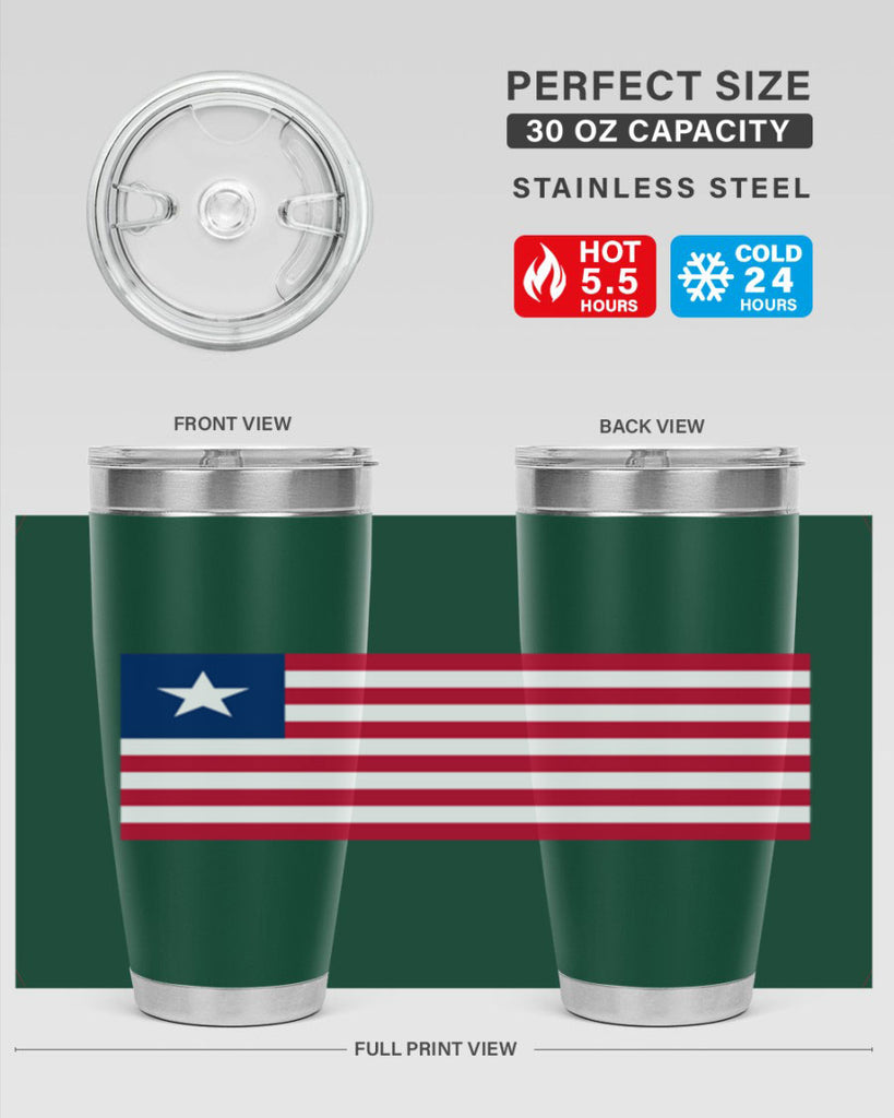 Liberia 101#- world flags- Tumbler