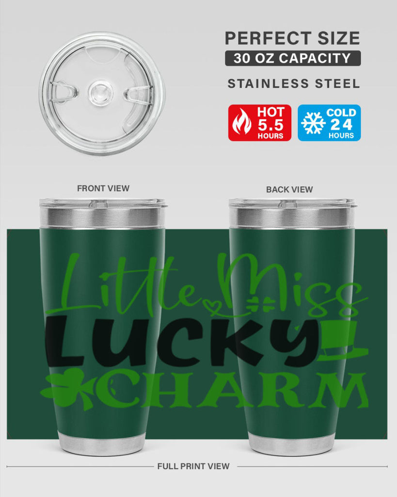 Little Miss Lucky Charm Style 154#- St Patricks Day- Tumbler