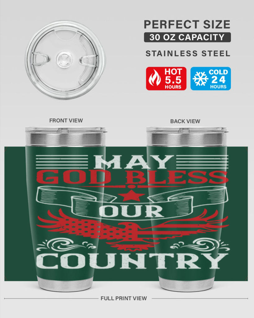 May God bless our country Style 133#- Fourt Of July- Tumbler