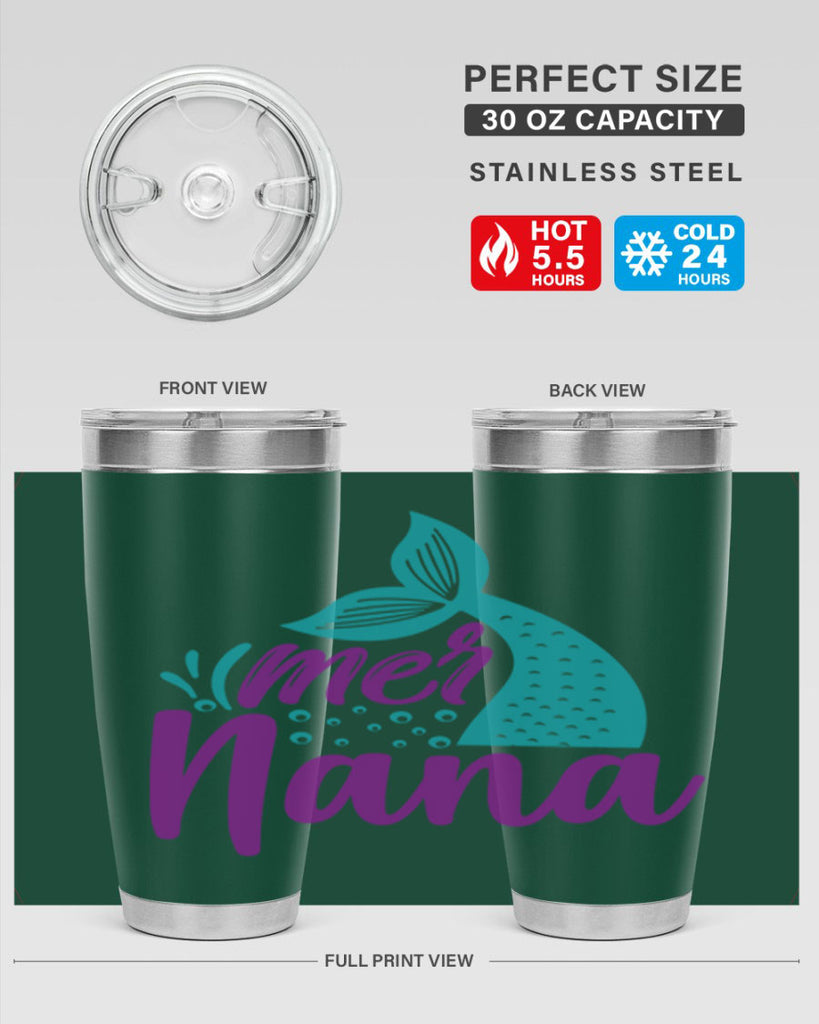 Mer Nana 343#- mermaid- Tumbler