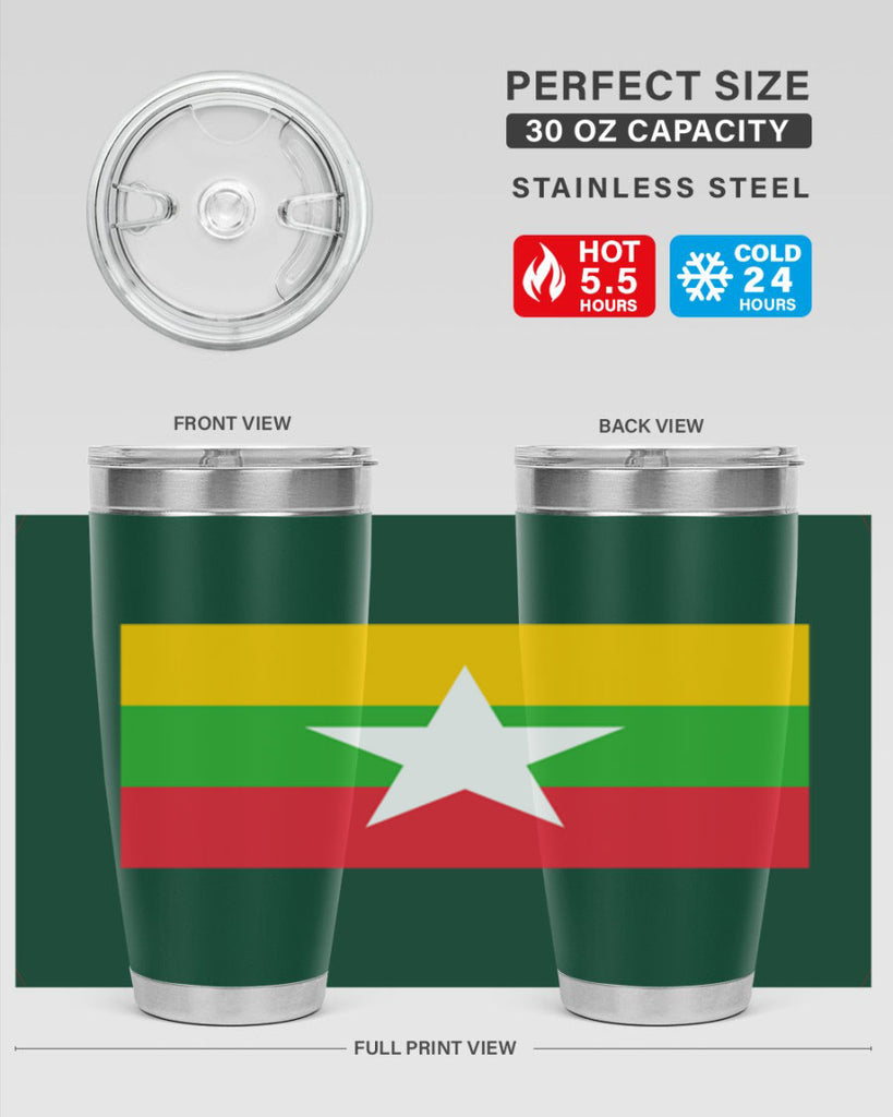 Myanmar 79#- world flags- Tumbler