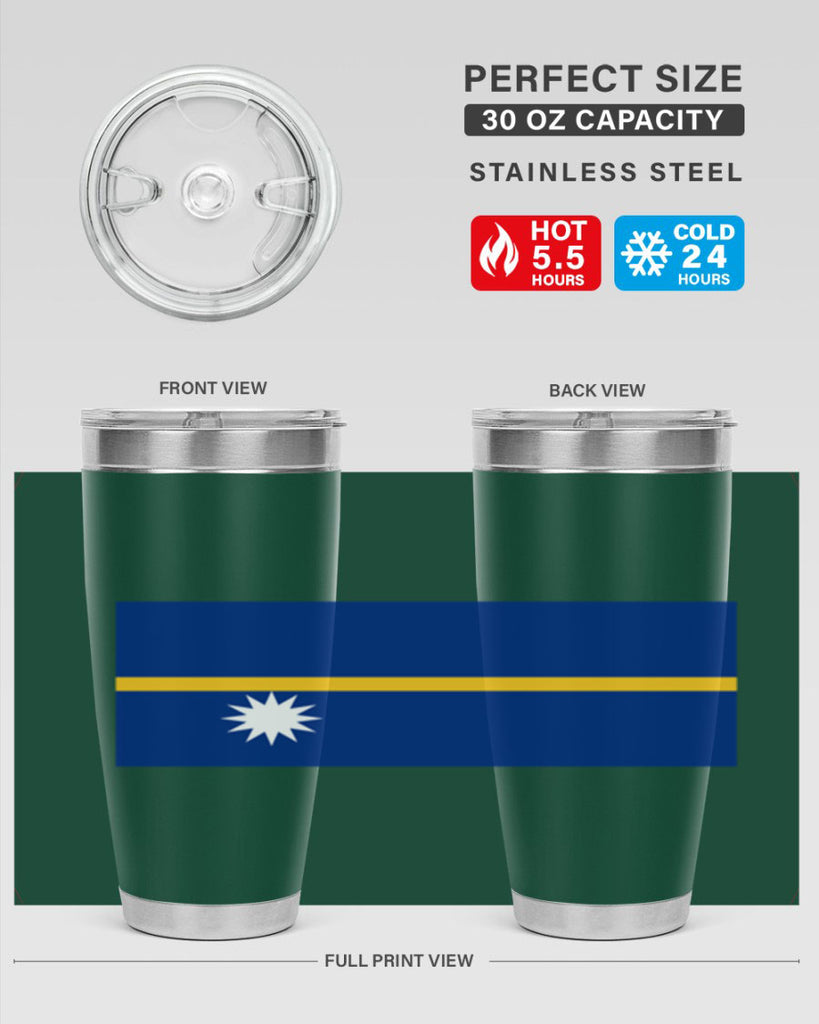 Nauru 77#- world flags- Tumbler