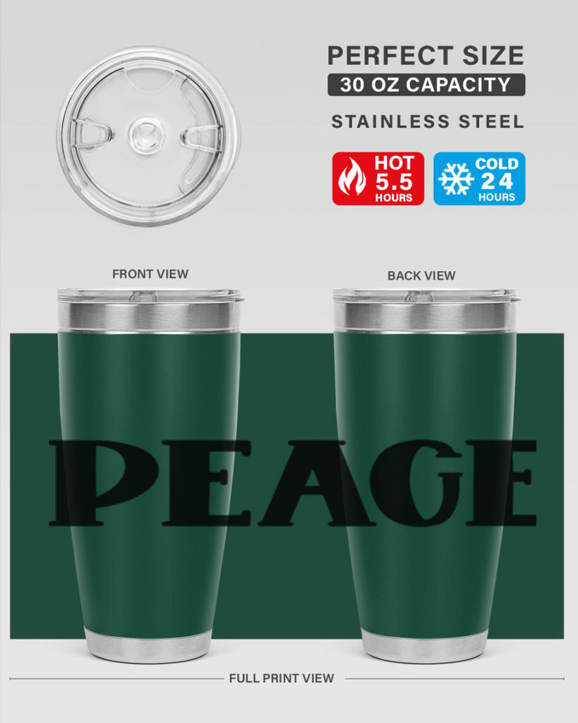 Peace Style 40#- St Patricks Day- Tumbler