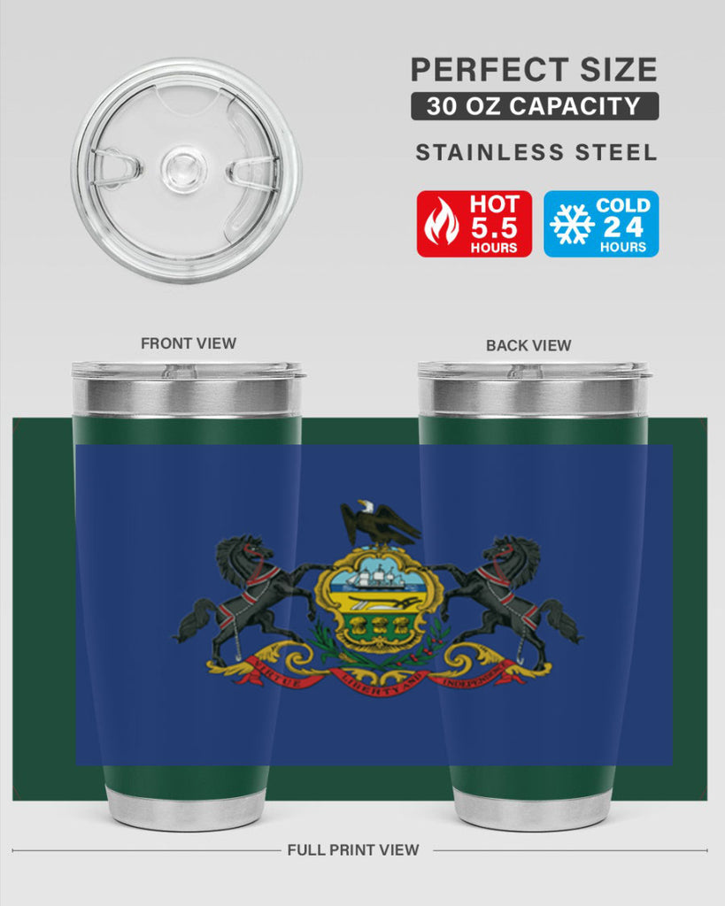 Pensilvania 14#- Us Flags- Tumbler