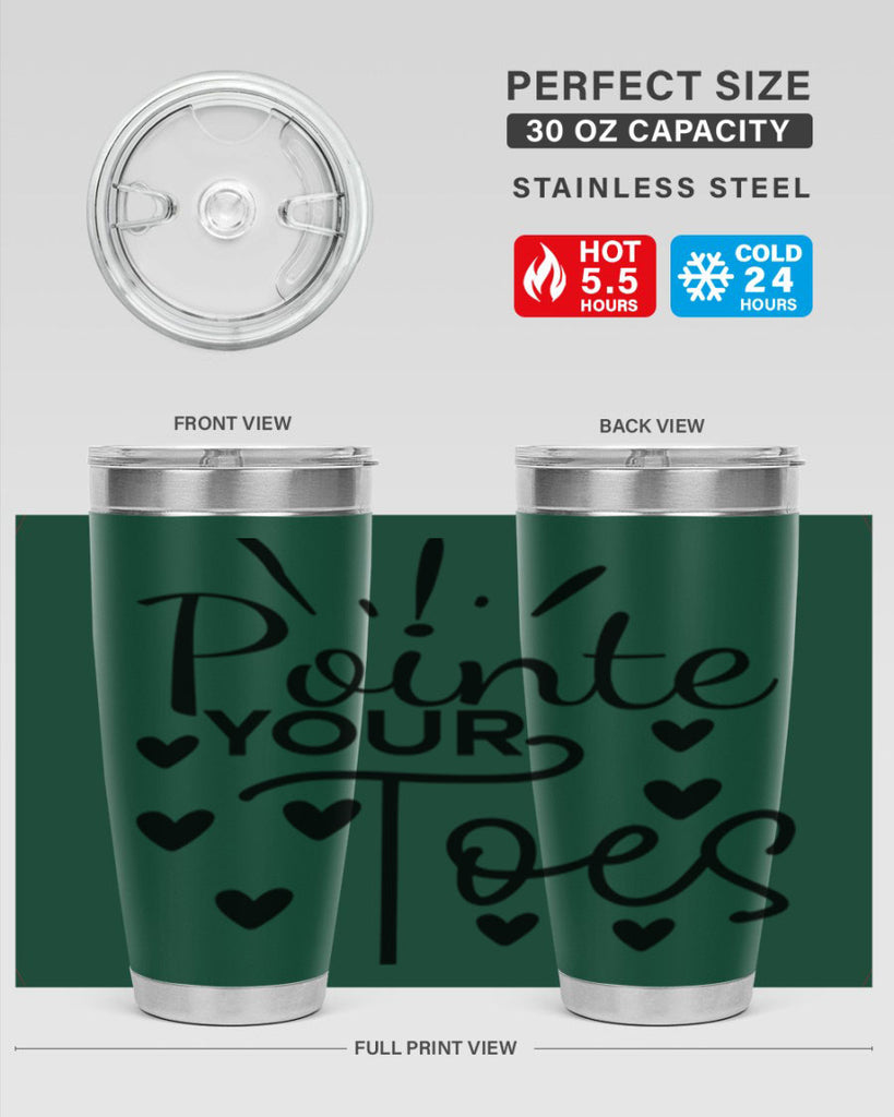 Pointe Your Toes 73#- ballet- Tumbler