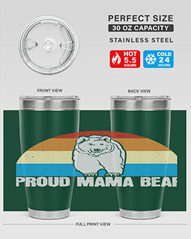 Proud mama bear 26#- Bears- Tumbler